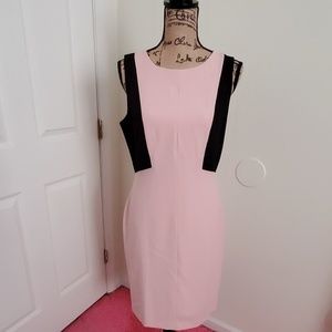 WHBM pink/black dress
